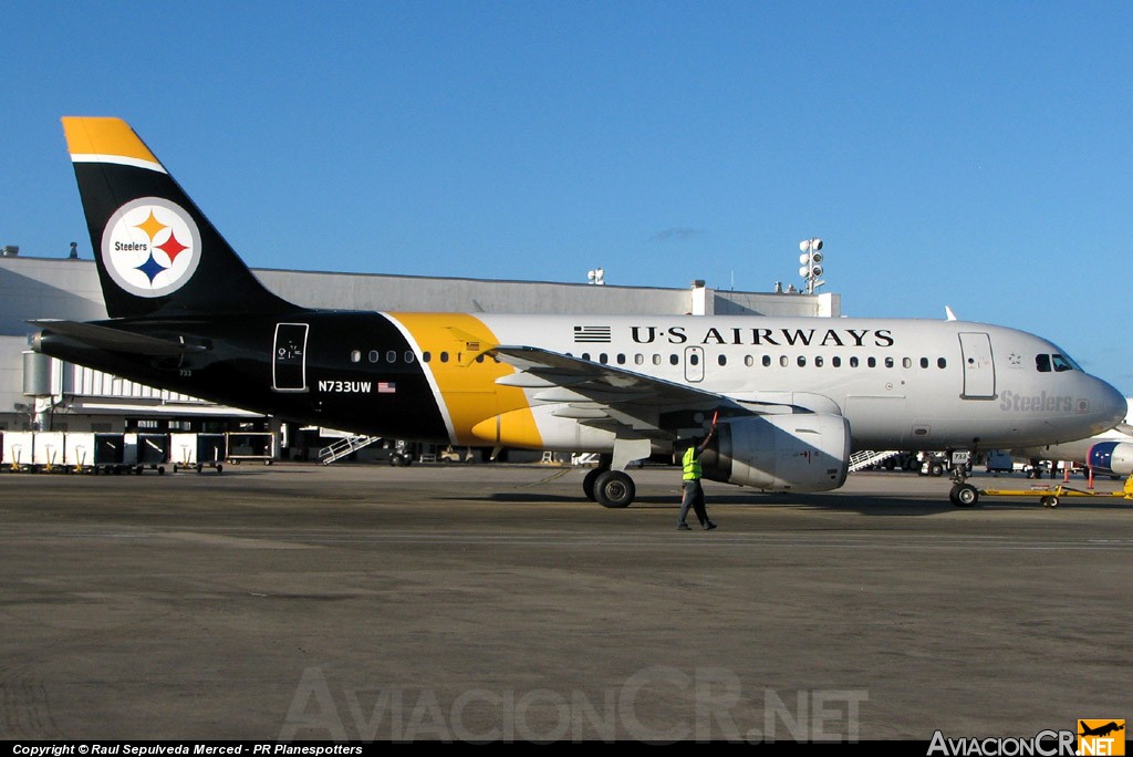 N733UW - Airbus A319-112 - US Airways