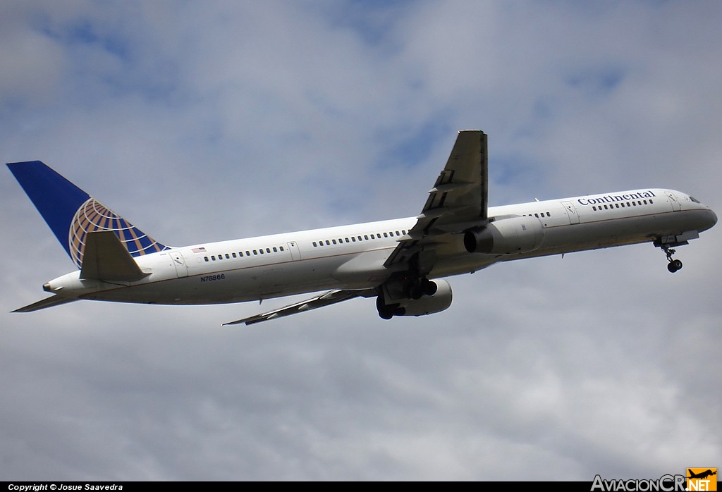 N78866 - Boeing 757-33N - Continental Airlines