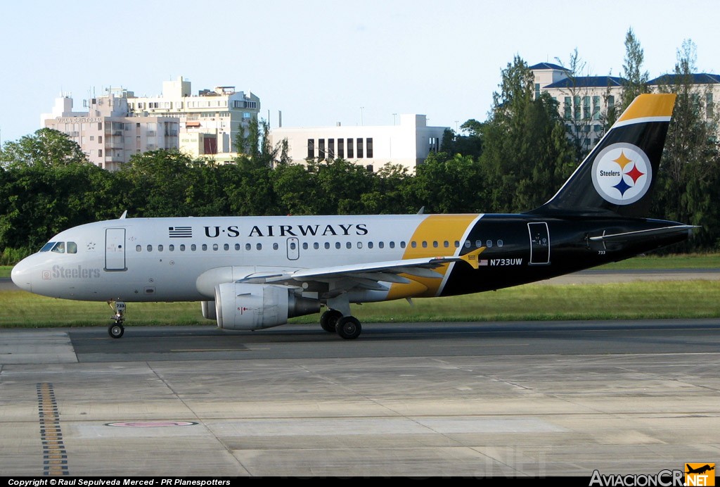 N733UW - Airbus A319-112 - US Airways