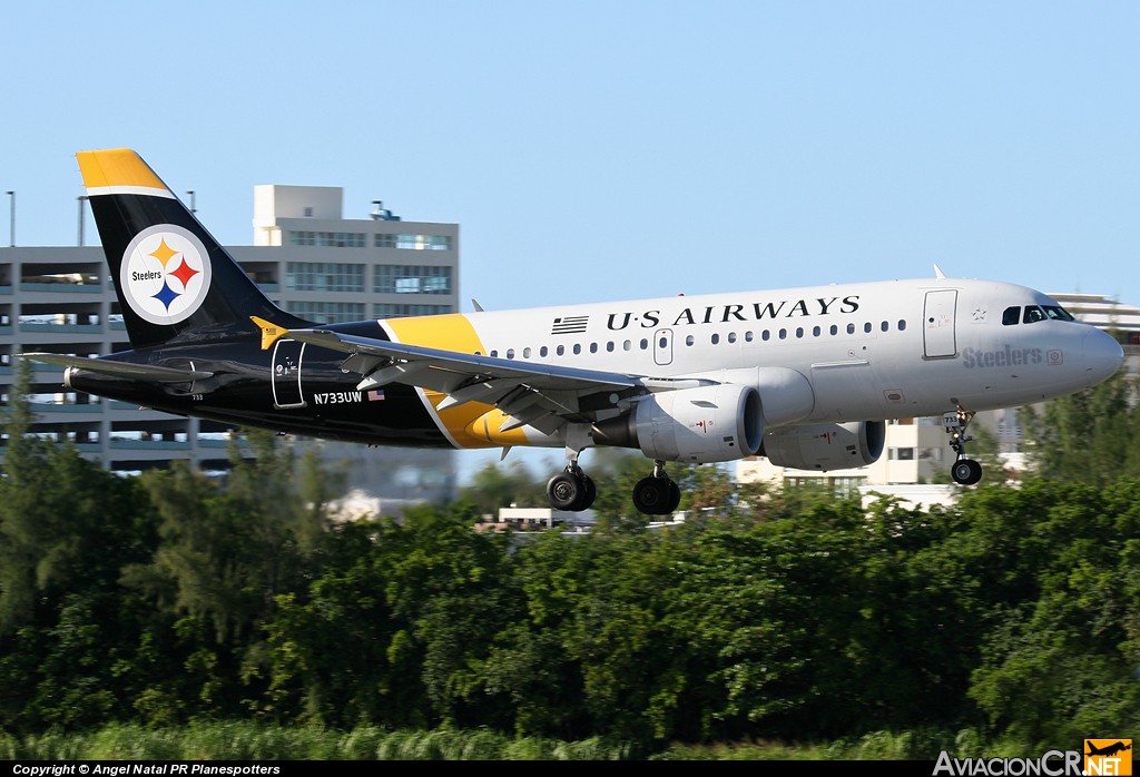 N733UW - Airbus A319-112 - US Airways