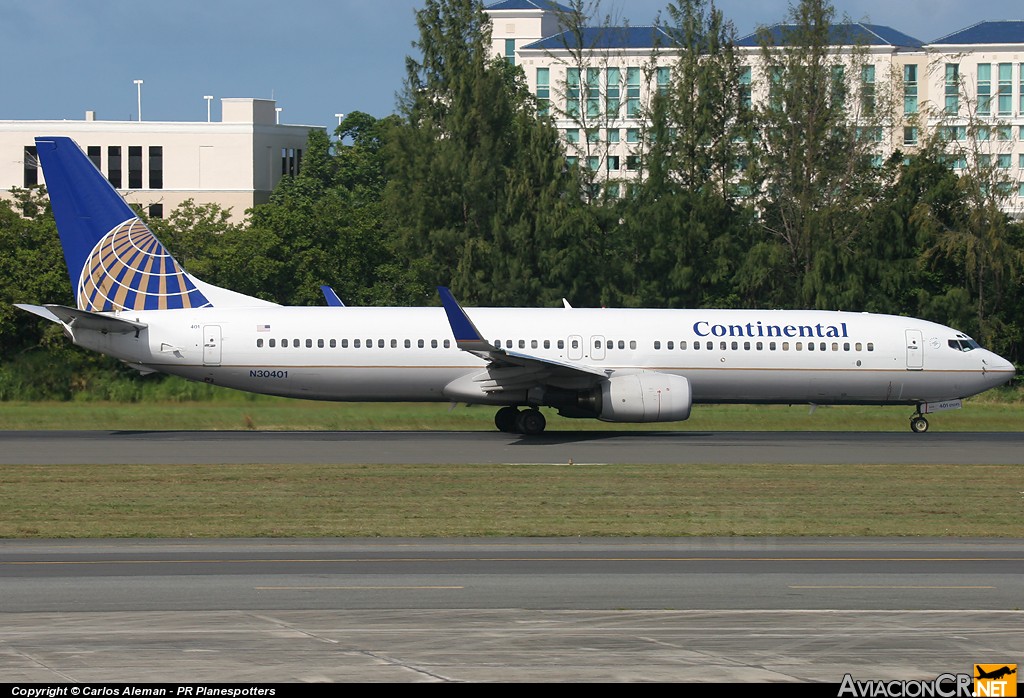 N30401 - Boeing 737-924 - Continental Airlines