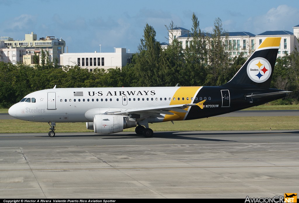 N733UW - Airbus A319-112 - US Airways