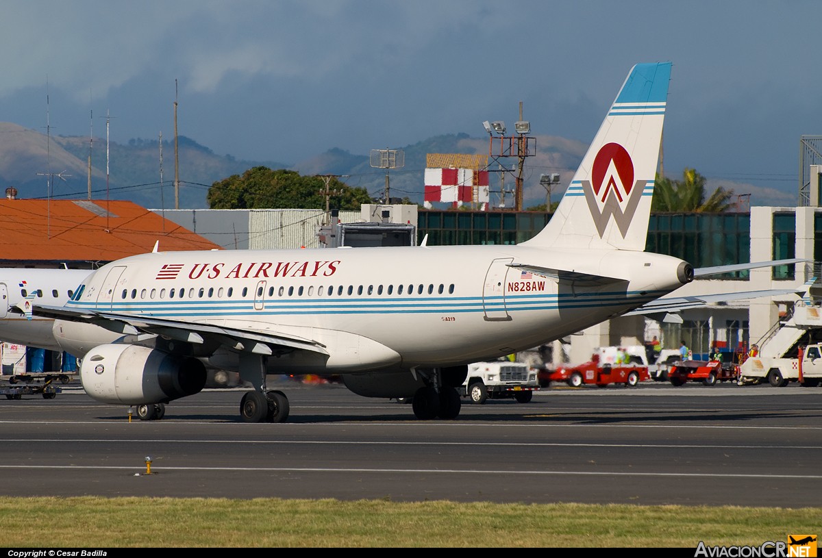 N828AW - Airbus A319-132 - US Airways