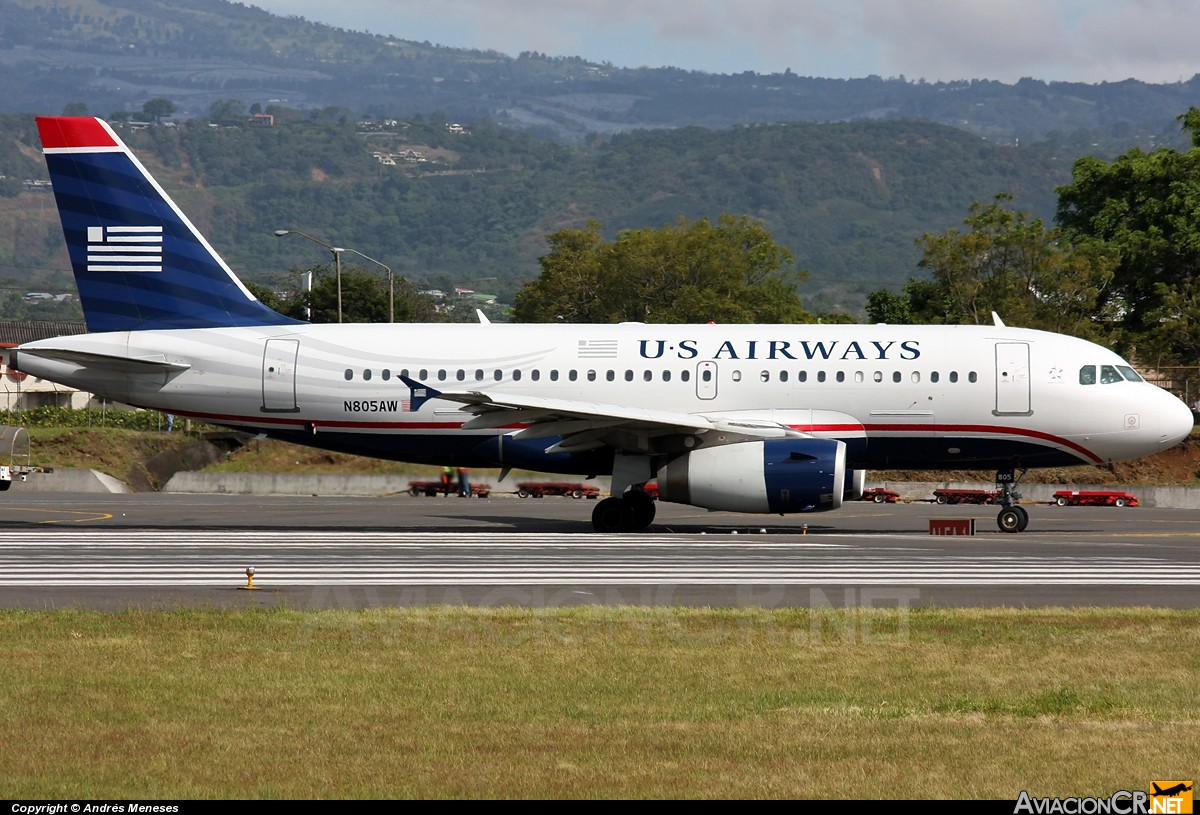 N805AW - Airbus A319-132 - US Airways