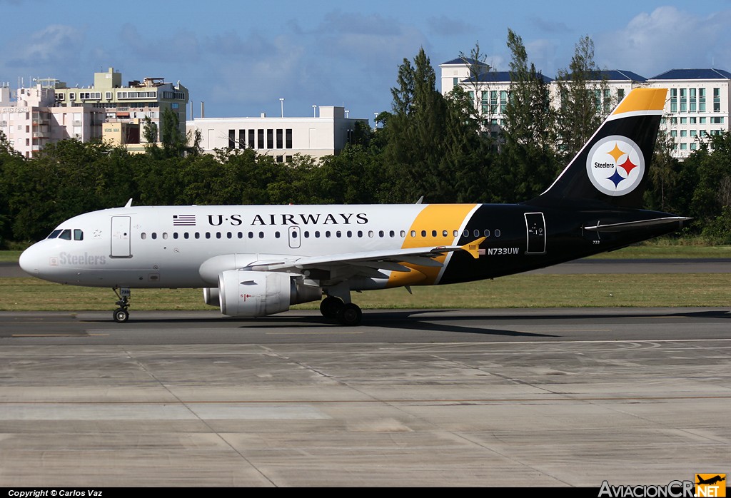 N733UW - Airbus A319-112 - US Airways