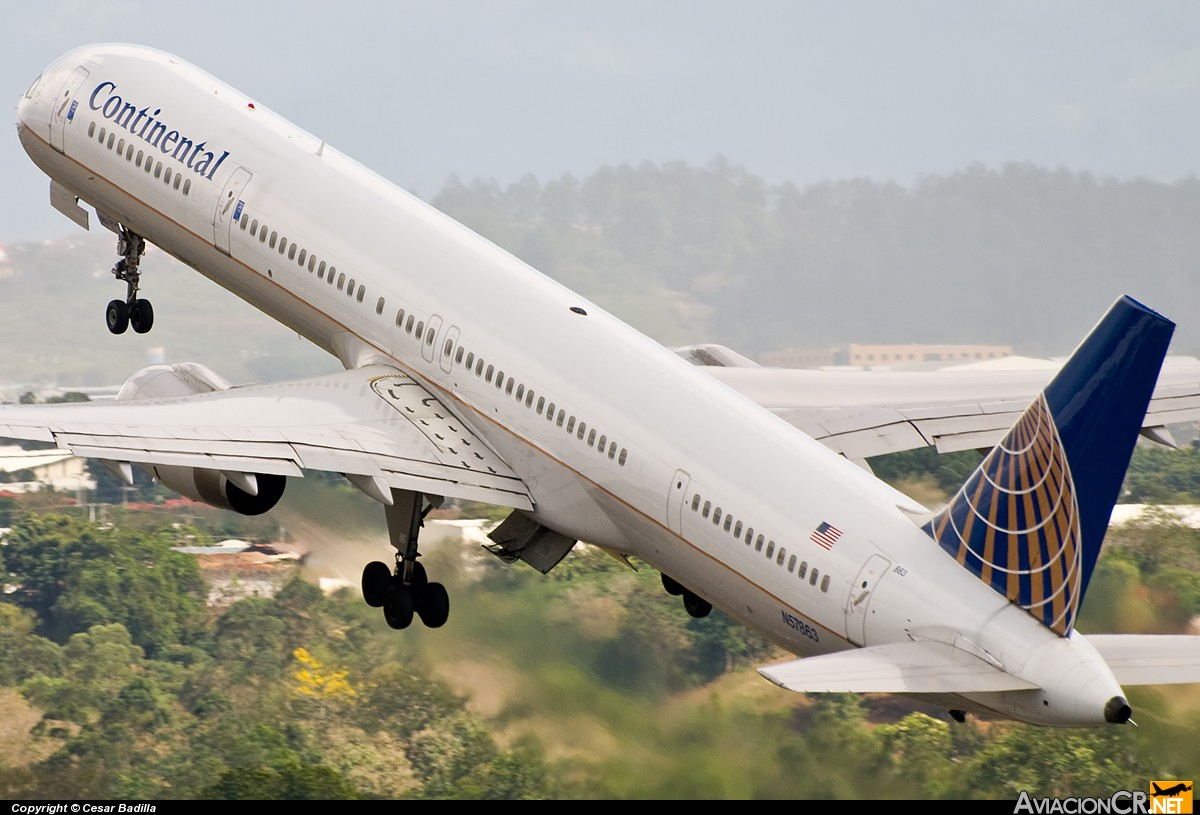 N57863 - Boeing 757-33N - Continental Airlines