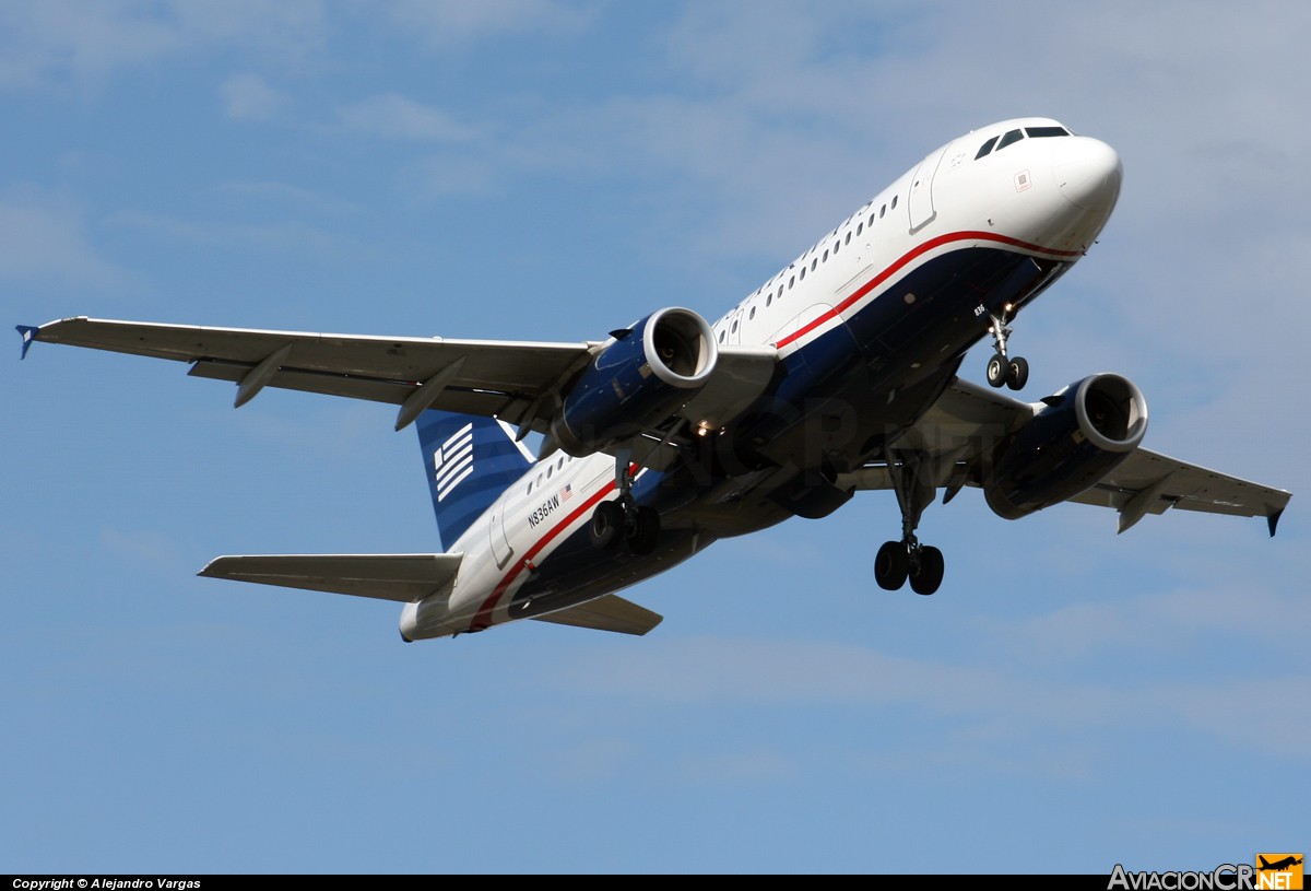 N836AW - Airbus A319-132 - US Airways