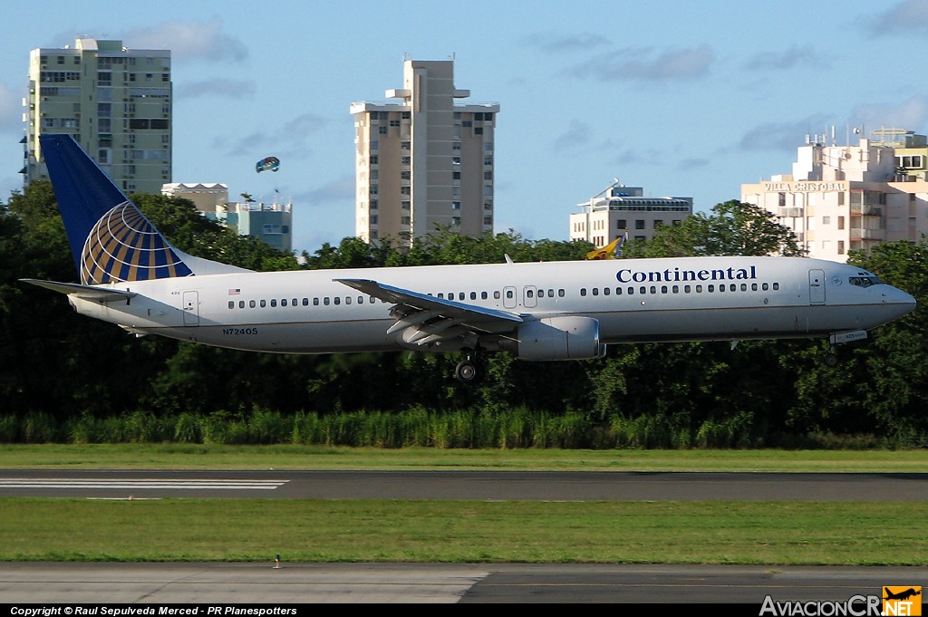 N72405 - Boeing 737-900 - Continental Airlines
