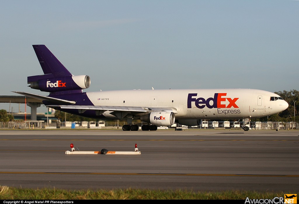 N571FE - McDonnell Douglas DC-10-10CF - FedEx