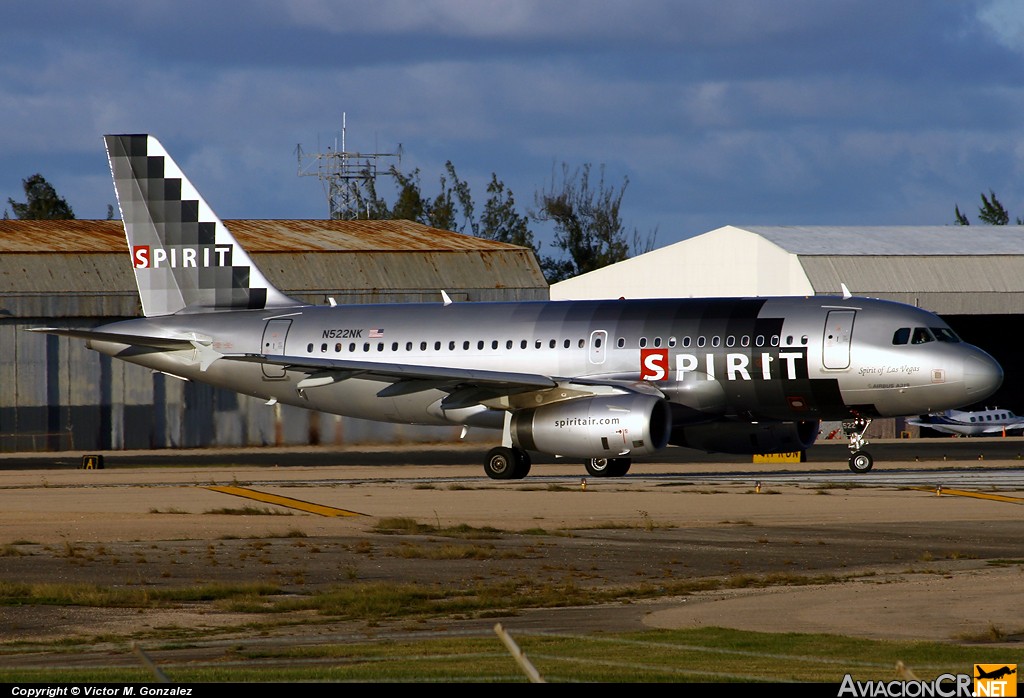 N522NK - Airbus A319-132 - Spirit Airlines