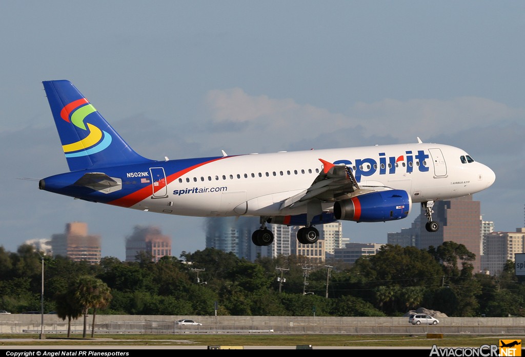 N502NK - Airbus A319-132 - Spirit