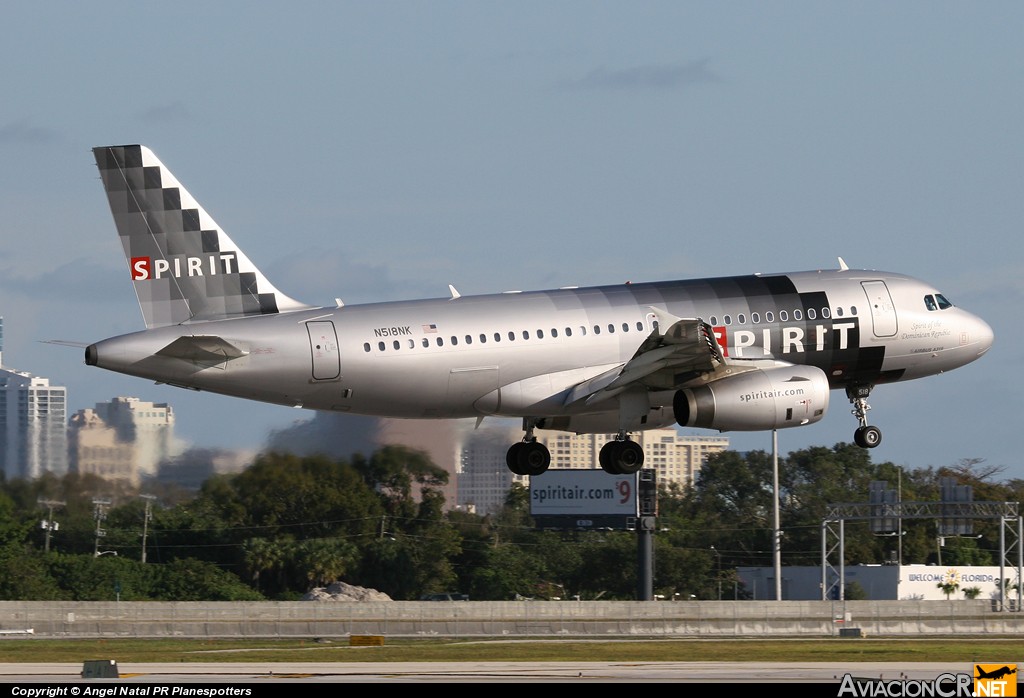 N518NK - Airbus A319-132 - Spirit