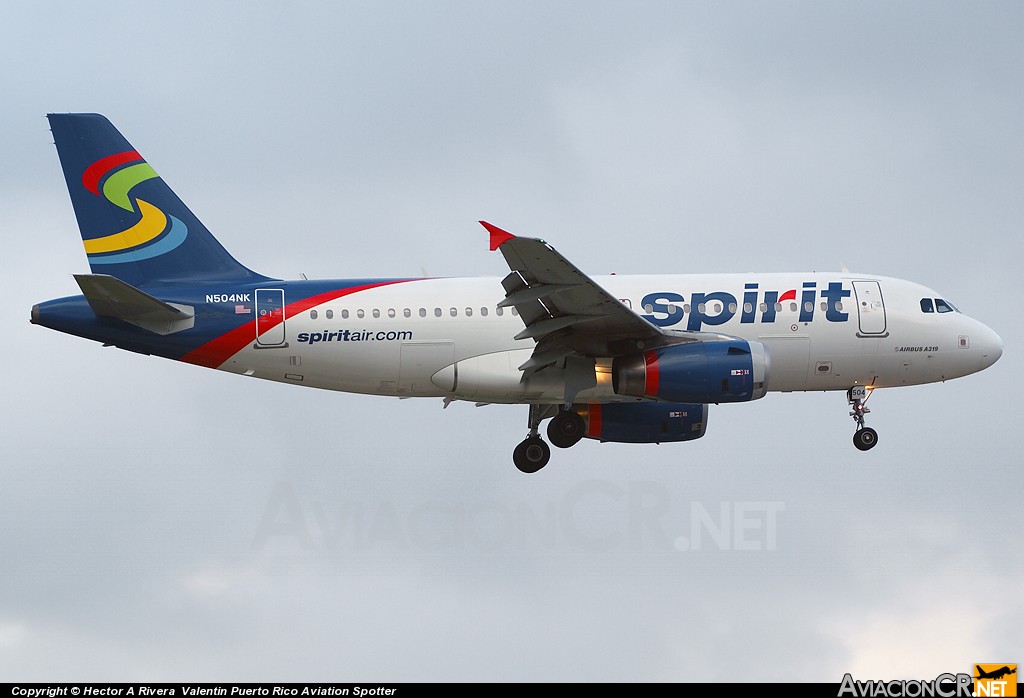 N504NK - Airbus A319-132 - Spirit Airlines