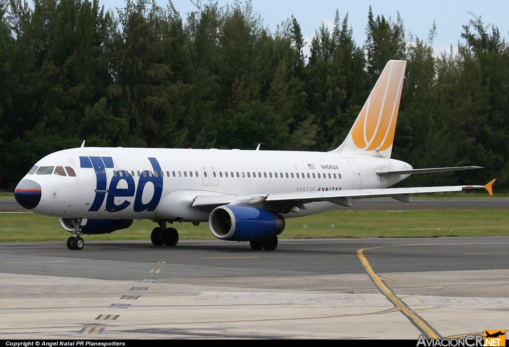 N406UA - Airbus A320-232 - TED