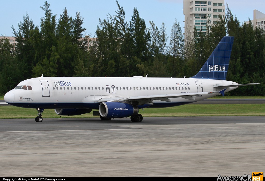 N534JB - Airbus A320-232 - Jet Blue