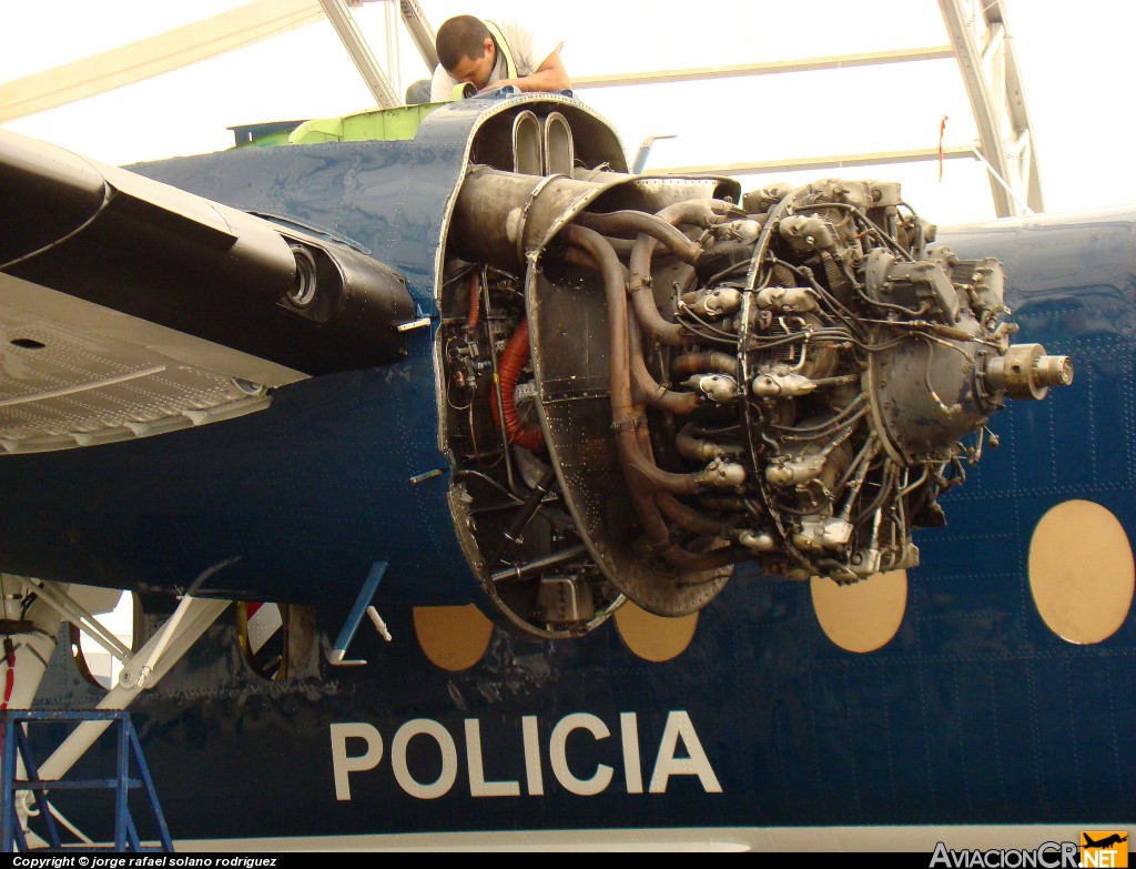 MSP002 - De Havilland Canada C-7A Caribou - Ministerio de Seguridad Pública - Costa Rica