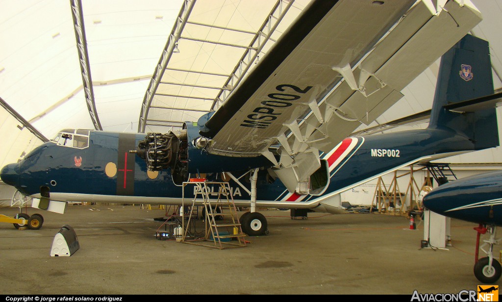 MSP002 - De Havilland Canada C-7A Caribou - Ministerio de Seguridad Pública - Costa Rica