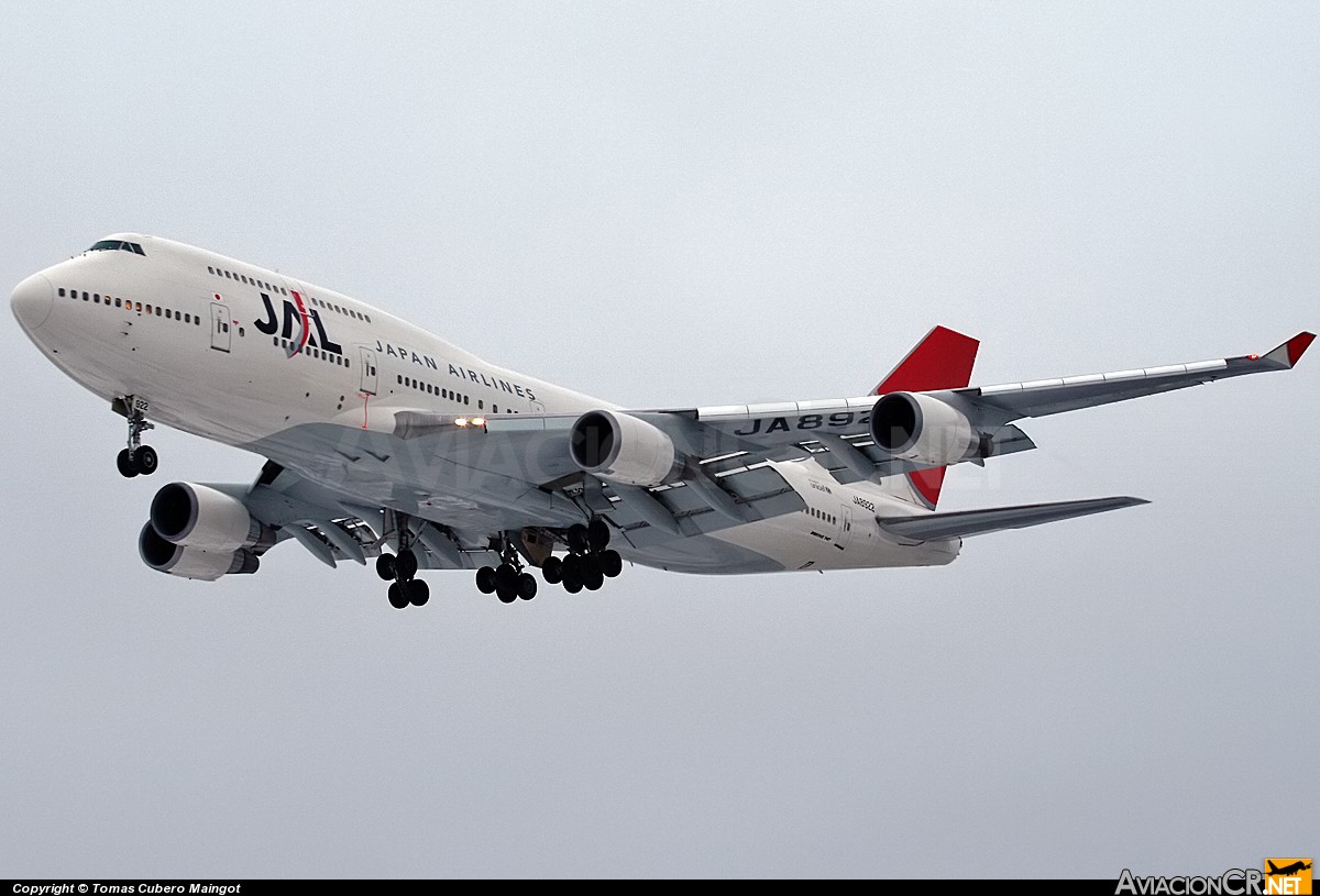 JA8922 - Boeing 747-446 - Japan Airlines