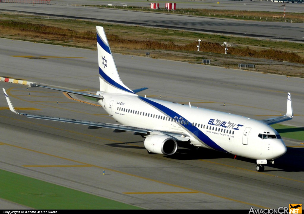 4X-EKO - Boeing 737-86Q - El Al Israel Airlines