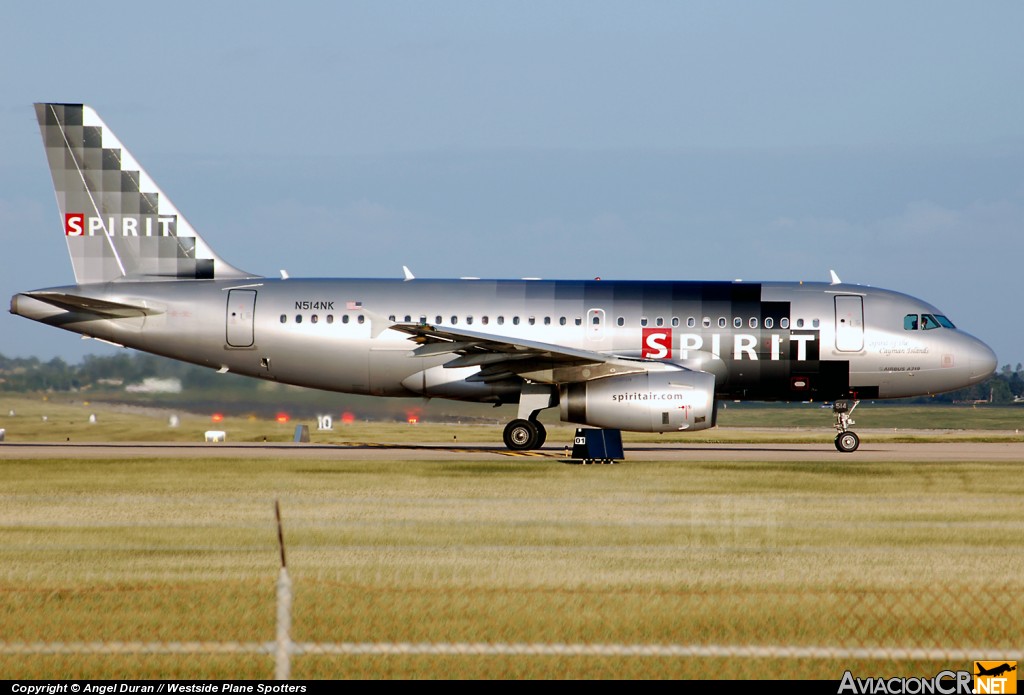 N514NK - Airbus A319-132 - Spirit