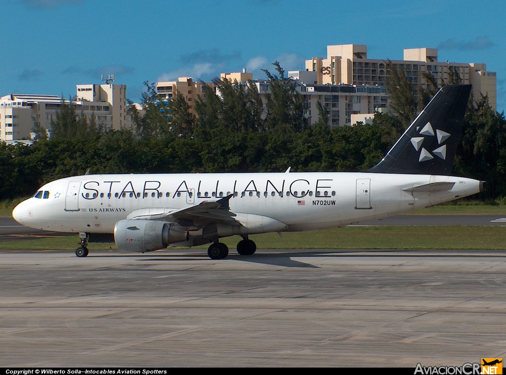 N702UW - Airbus A319-112 - US Airways