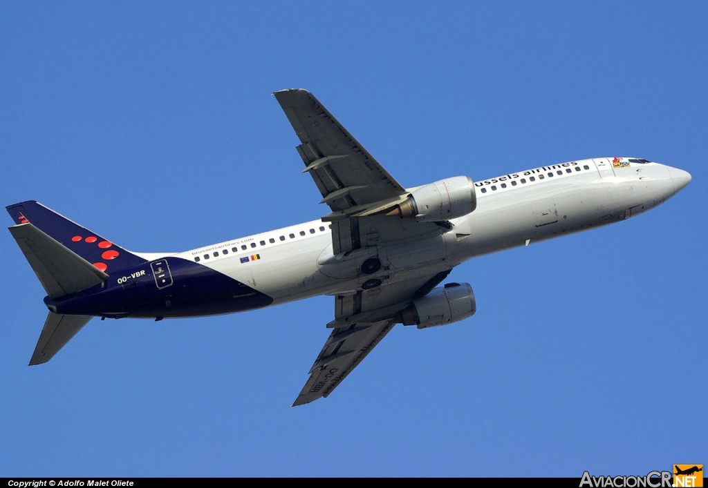 OO-VBR - Boeing 737-4Y0 - Brussels airlines