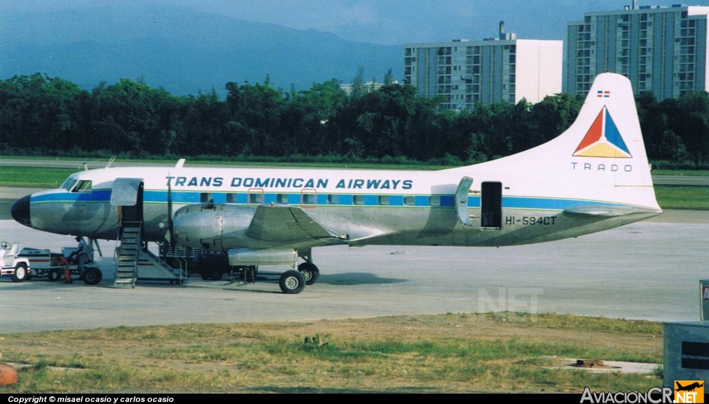 HI 594CT - Convair CV-440 (Genérico) - TRANS DOMINICAN AIRWAYS