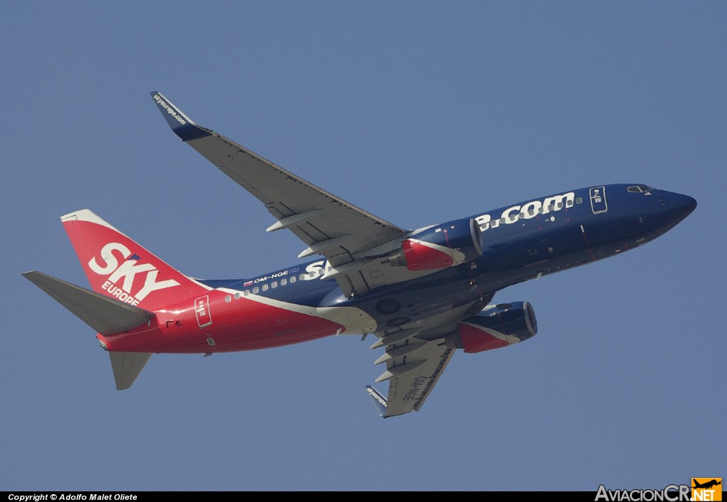 OM-NGE - Boeing 737-76N - SkyEurope Airlines