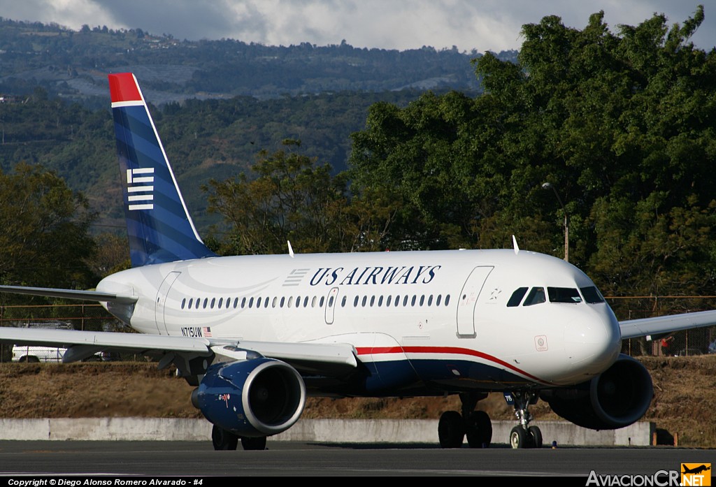 N715UW - Airbus A319-112 - US Airways