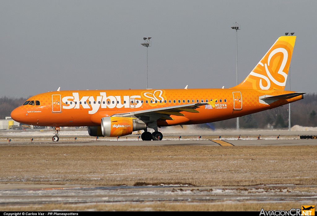 N521VA - Airbus A319-112 - Skybus Airlines
