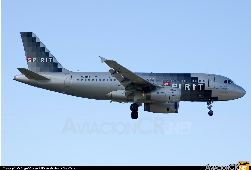 N518NK - Airbus A319-132 - Spirit