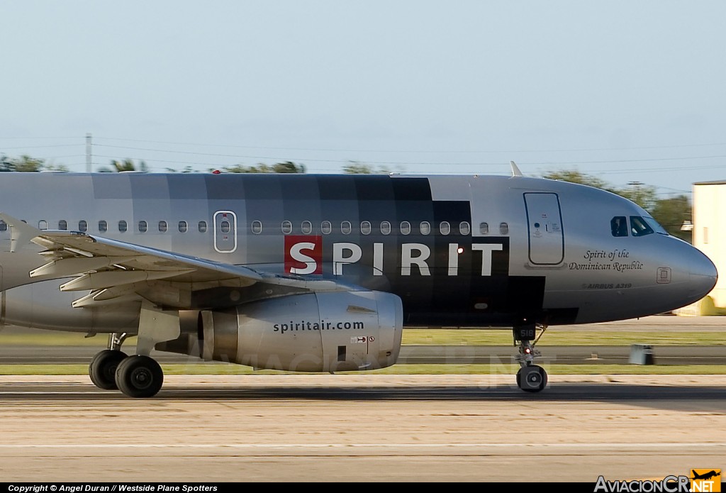 N518NK - Airbus A319-132 - Spirit