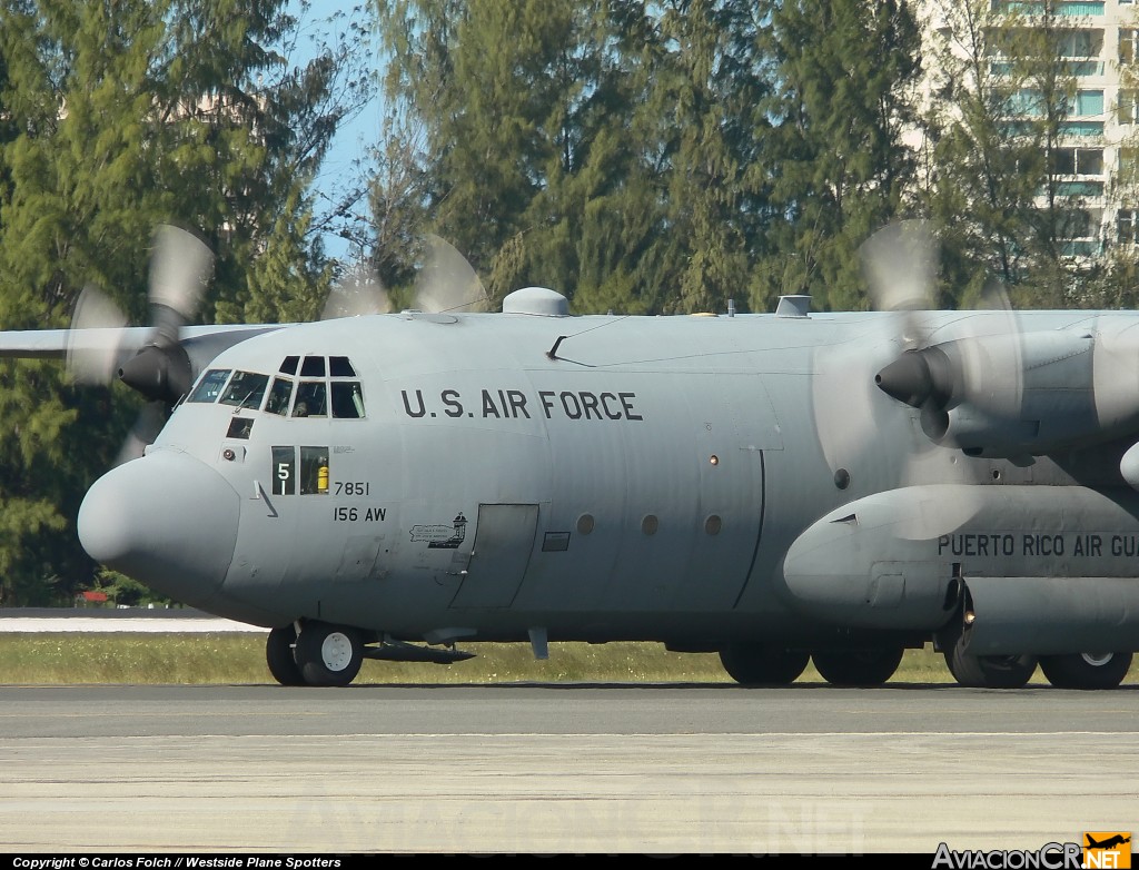 7851 - Lockheed C-130E Hercules (L-382) - Puerto Rico-National Guard