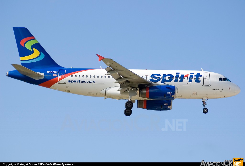 N502NK - Airbus A319-132 - Spirit
