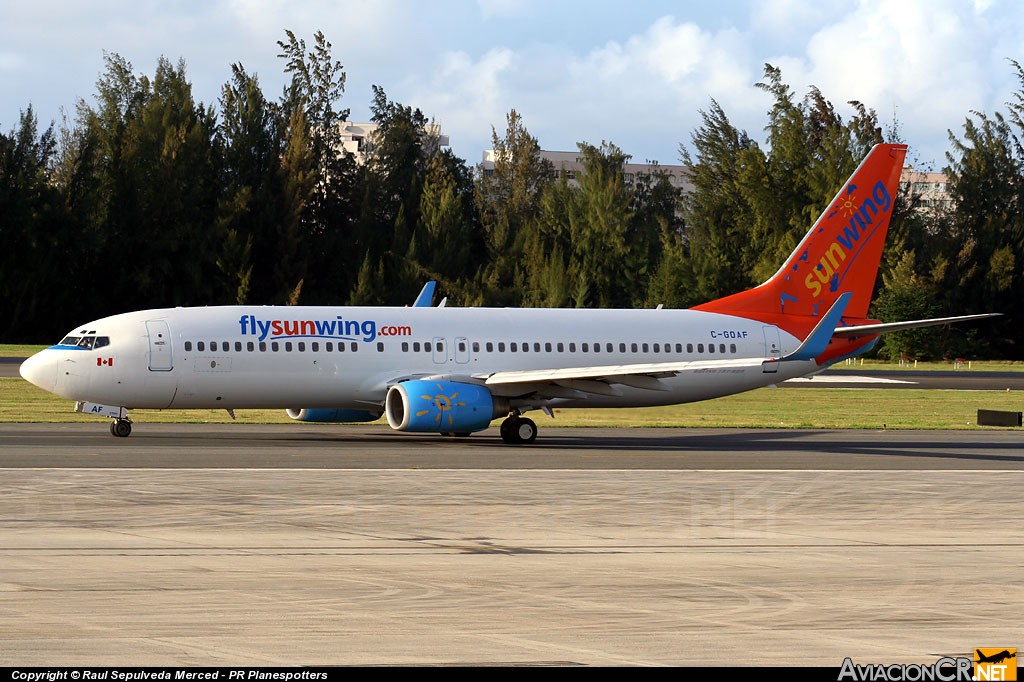 C-GOAF - Boeing 737-86N - Sunwing Airlines