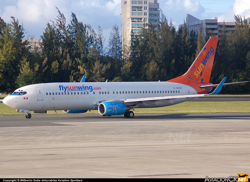 C-GOAF - Boeing 737-86N - Sunwing Airlines