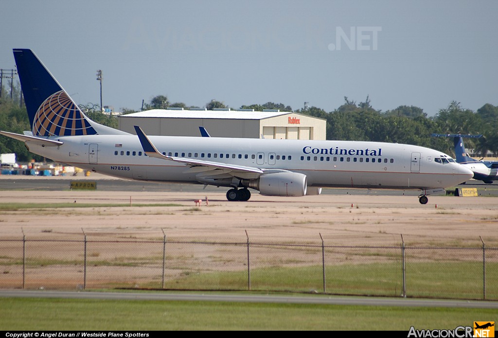 N78285 - Boeing 737-800 - Continental Airlines