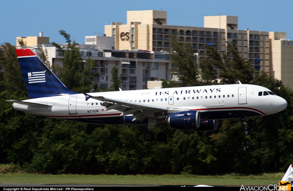 N711UW - Airbus A319-112 - US Airways