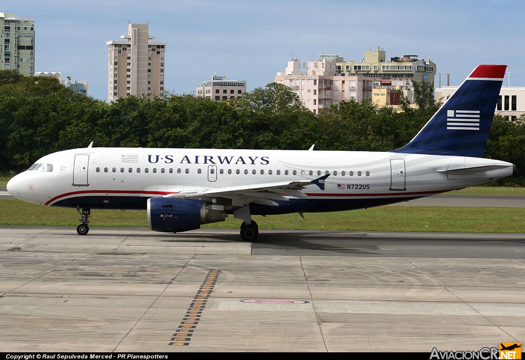 N722US - Airbus A319-112 - US Airways