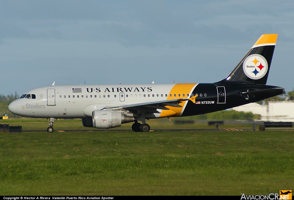 N733UW - Airbus A319-112 - US Airways