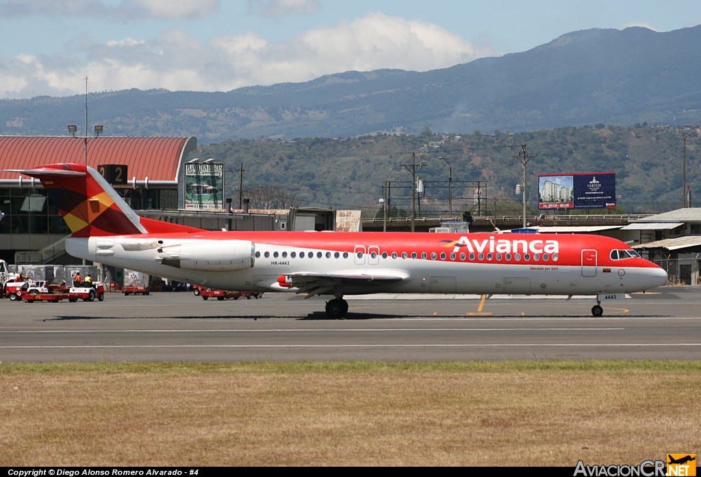 HK-4443 - Fokker 100 - Avianca Colombia