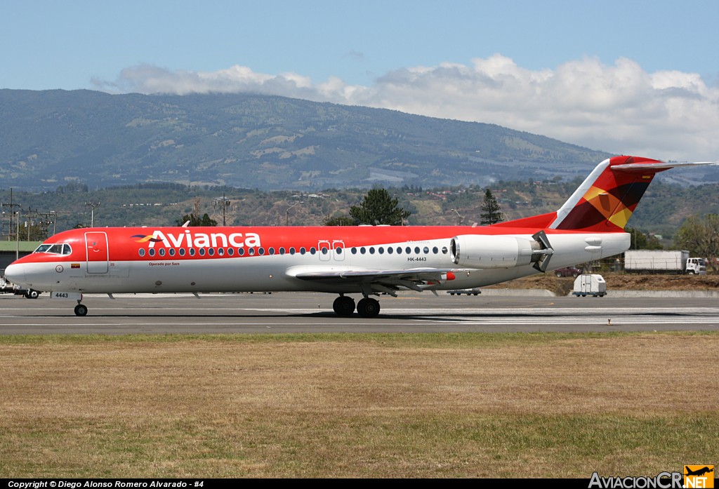 HK-4443 - Fokker 100 - Avianca Colombia