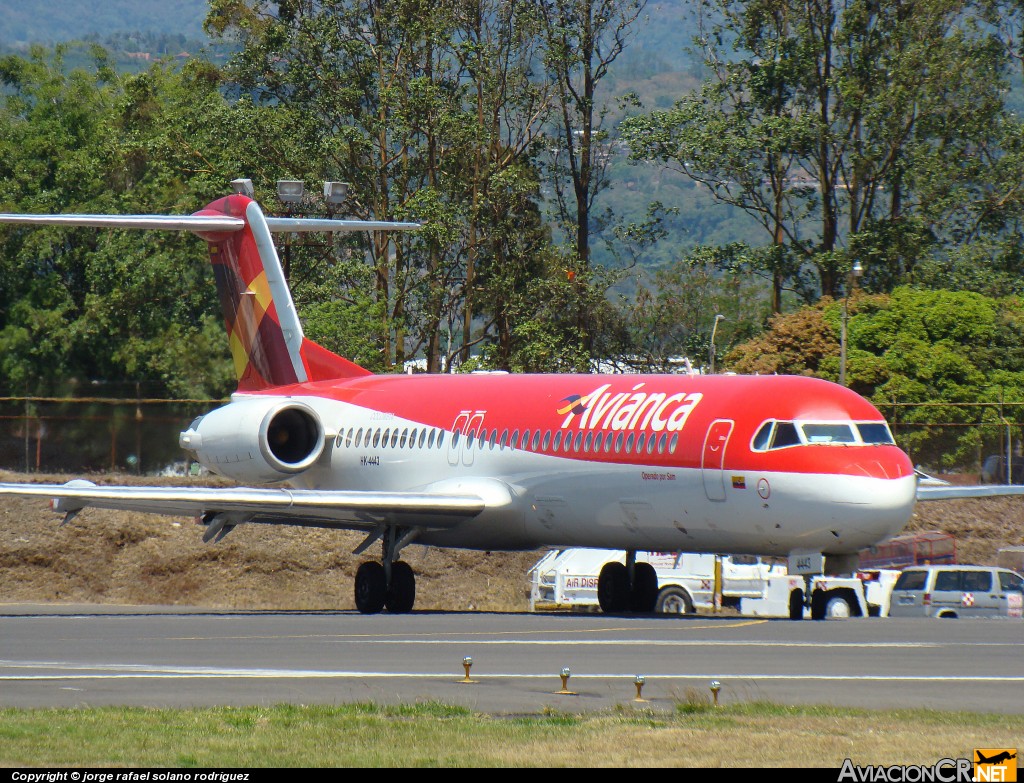 HK-4443 - Fokker 100 - Avianca Colombia