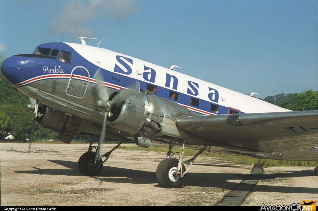 TI-SAG - Douglas DC-3C - SANSA - Servicios Aereos Nacionales S.A.