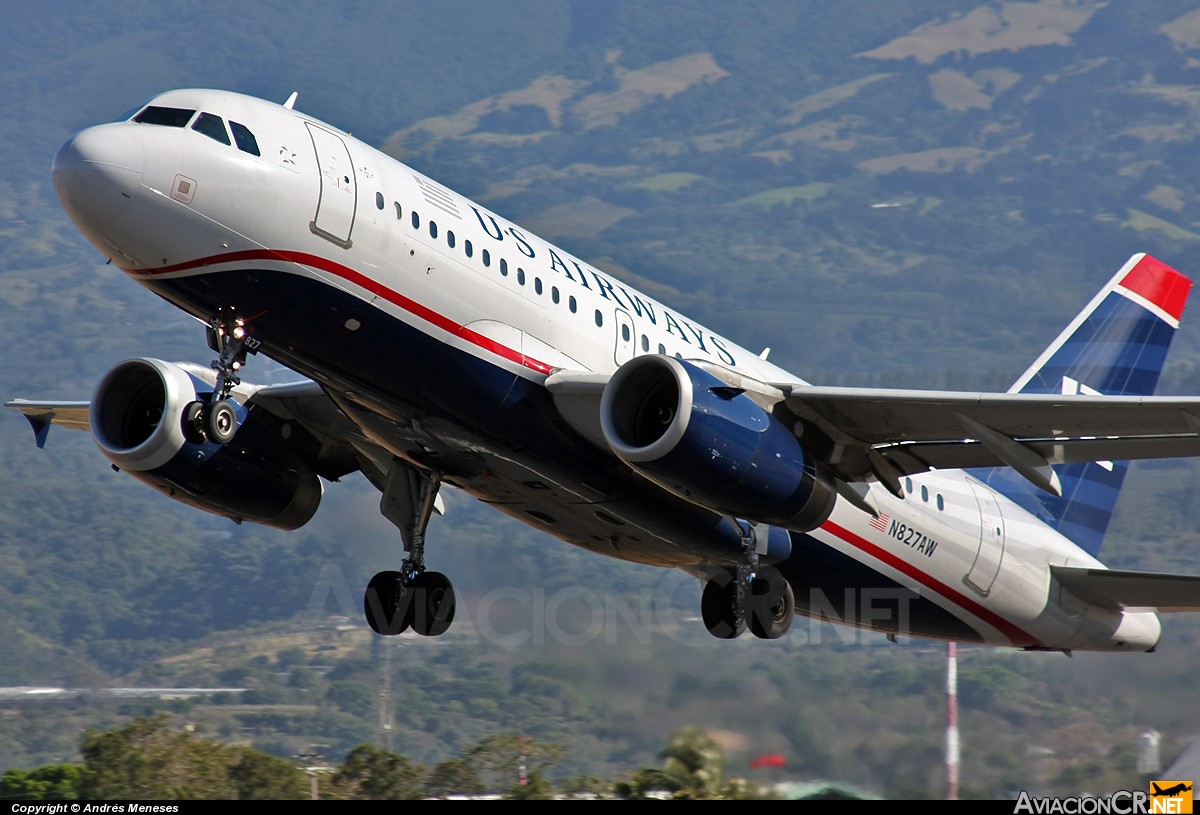 N827AW - Airbus A319-132 - US Airways