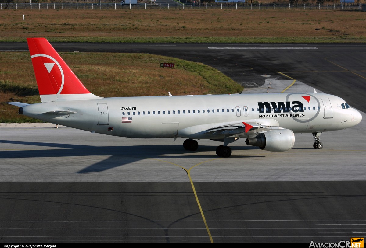 N348NW - Airbus A320-212 - Northwest Airlines