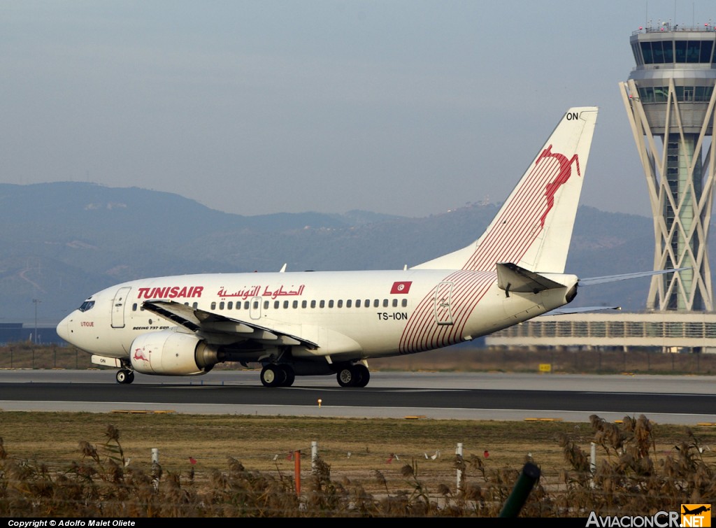 TS-ION - Boeing 737-6H3 - Tunisair