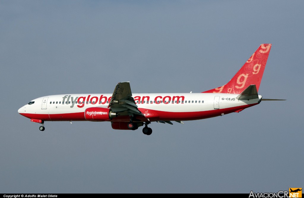 G-CEJO - Boeing 737-8BK - Flyglobespan