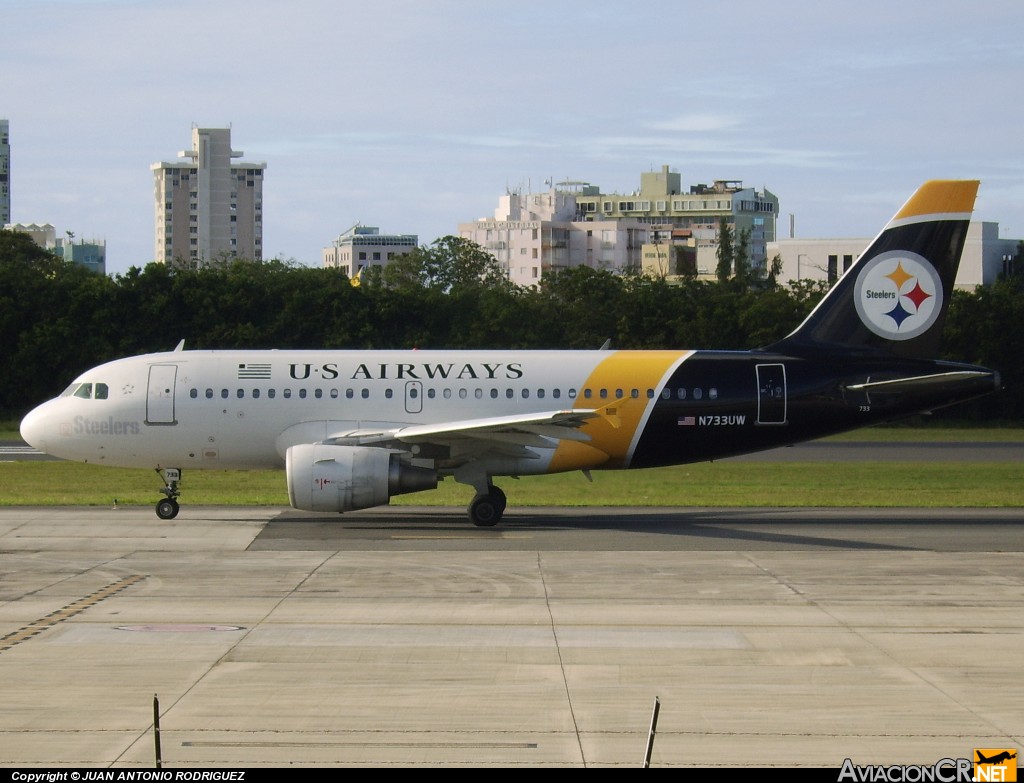 N733UW - Airbus A319-112 - US Airways