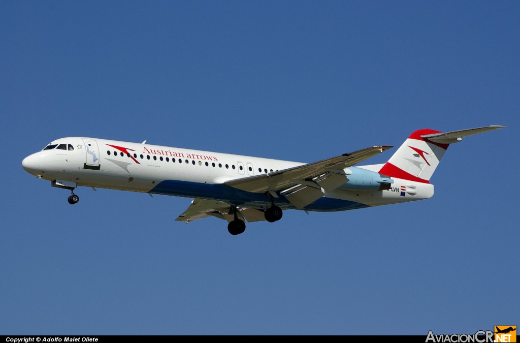 OE-LVN - Fokker 100 - AUSTRIAN